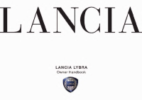 Lancia Lybra - Owners manual 